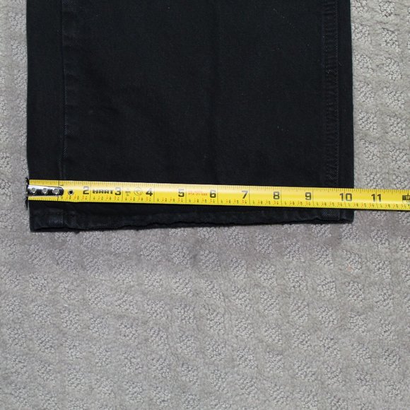 Pacsun Size 25 Black Destroyed Wide Leg Baggy Button Fly Jeans - NWOT - Picture 6 of 6